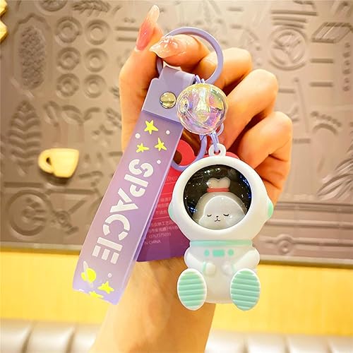 Miniatura 4 de Cute Keychain For Women With Sunset Lamp Bear Pendant Couple Kawaii Keychain Cat Car Keys Keychains