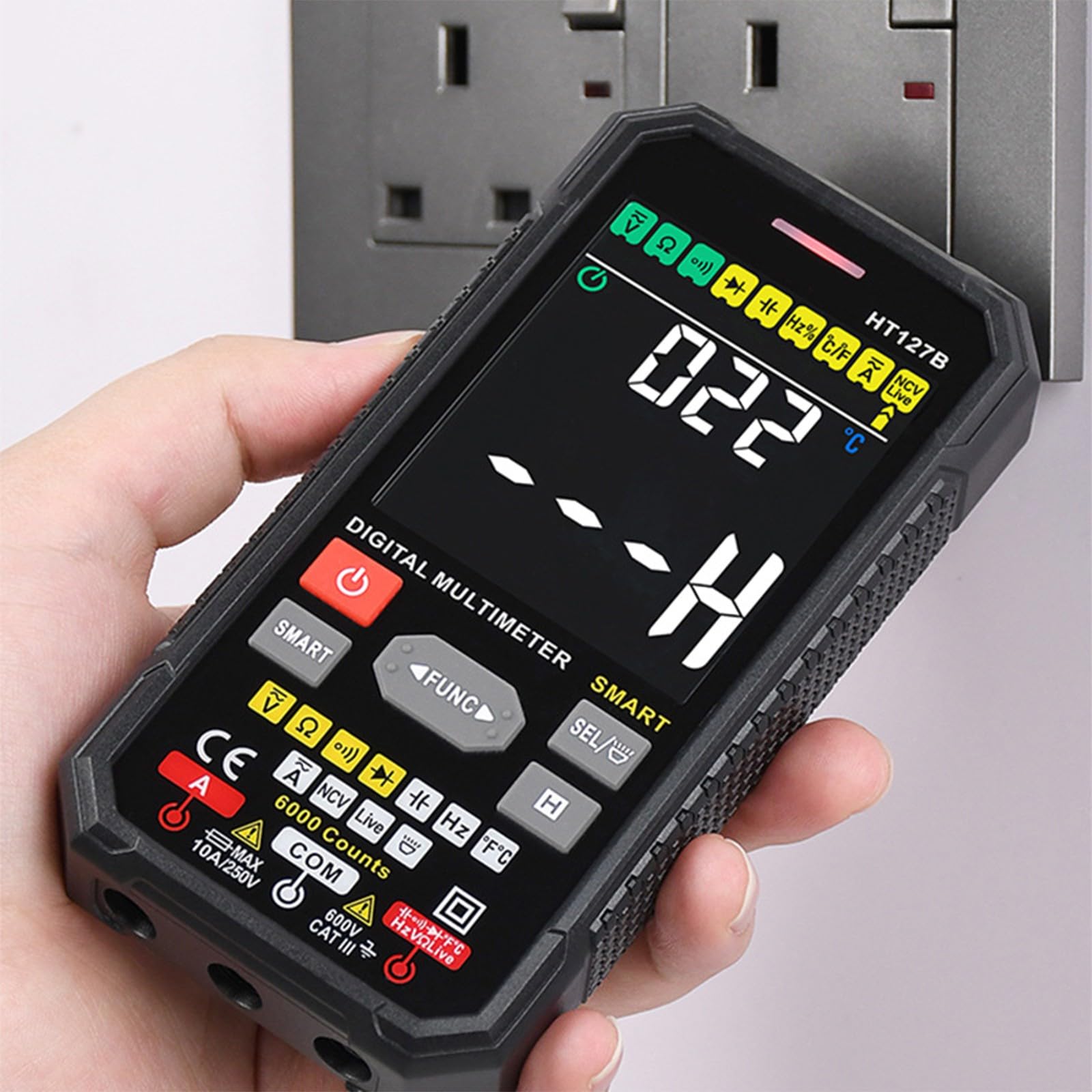 Miniatur Digitalmultimeter für elektrische Tests Bildungswesen und bei der Wartung vor Ort Verschiedene elektrische Messungen Kapazitätswiderstandsmessgerät
