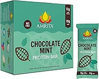 Vista 24 de Amrita Barras de coco con chispas de chocolate, veganas, sin gluten, con alto contenido de proteínas a base de plantas, alto contenido de fibra, sin