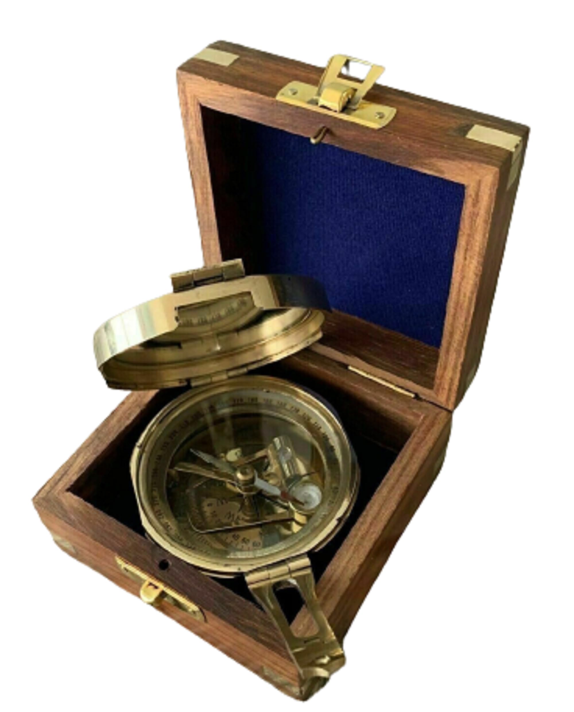 Brunton Brunton Brújula de bolsillo marítimo de latón antiguo Brunton Brunton Brújula de dirección de navegación