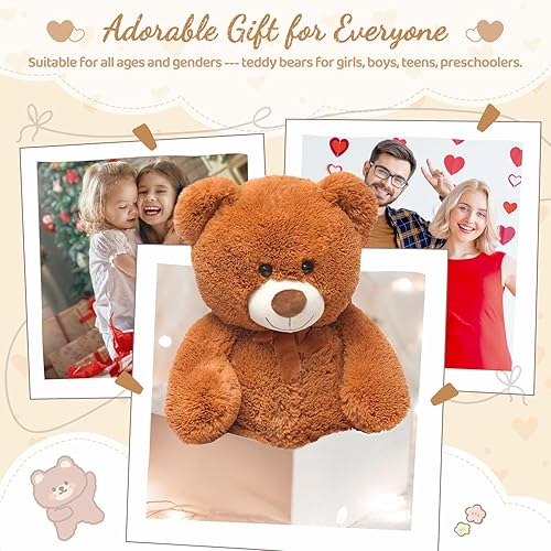 Miniatura 2 de Toys Studio - Adorable oso de peluche gigante de 36 pulgadas color gris felpa suave para novias y niñas