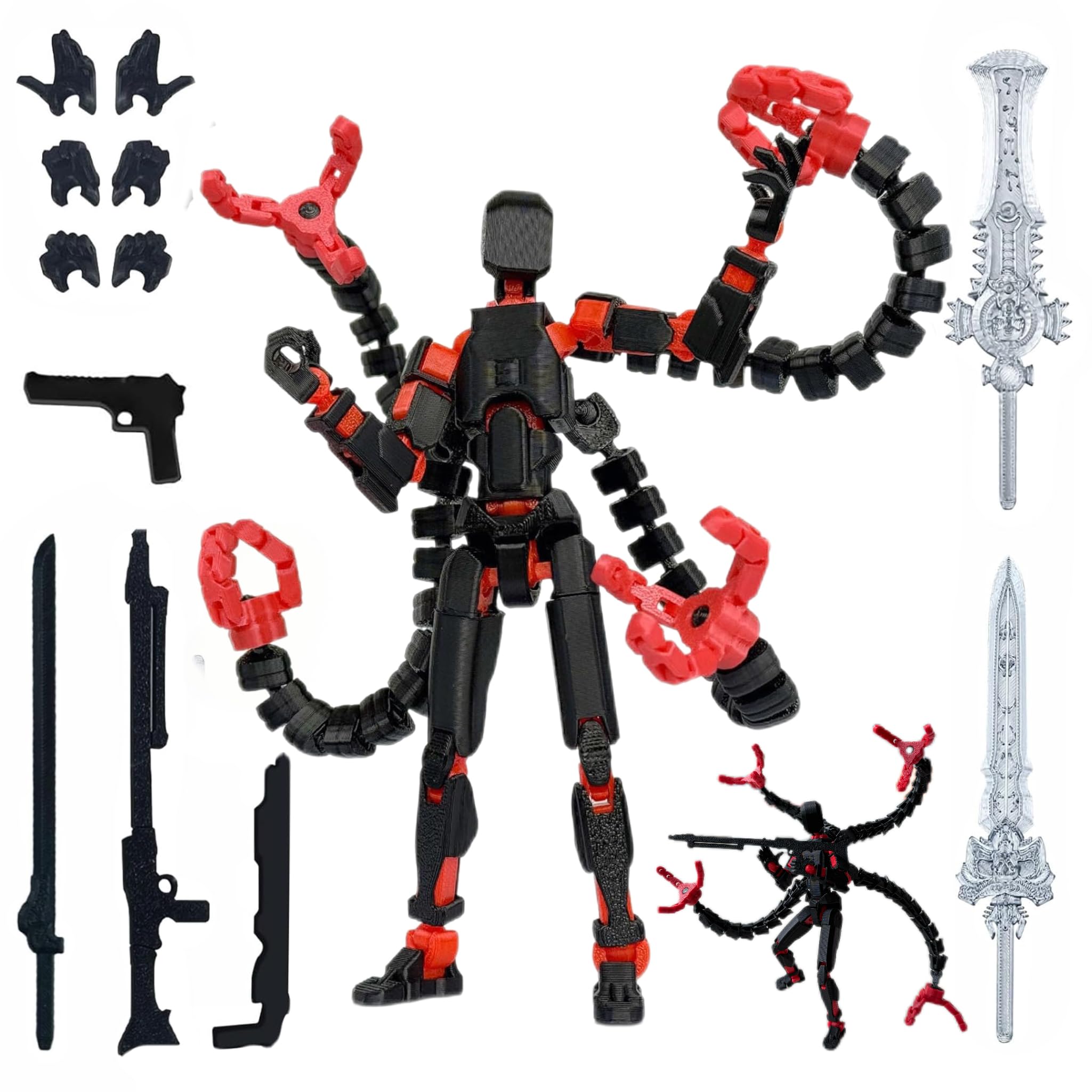 Photo 1 of (Assembly Completed) Titan13 Action Figure Set, 7.2 Inch Dummy 13 3d Printed ActionFigure Toy Gifts for Kids, Robot 13 Action Figure Full Body Mechanical Doll Christmas Birthday Gift for Boys Girls