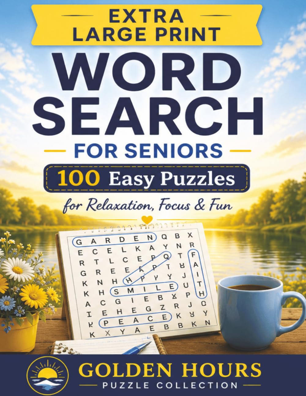 Extra Large Print Word Search for Seniors: 100 Easy Puzzles for Relaxation, Focus & Fun