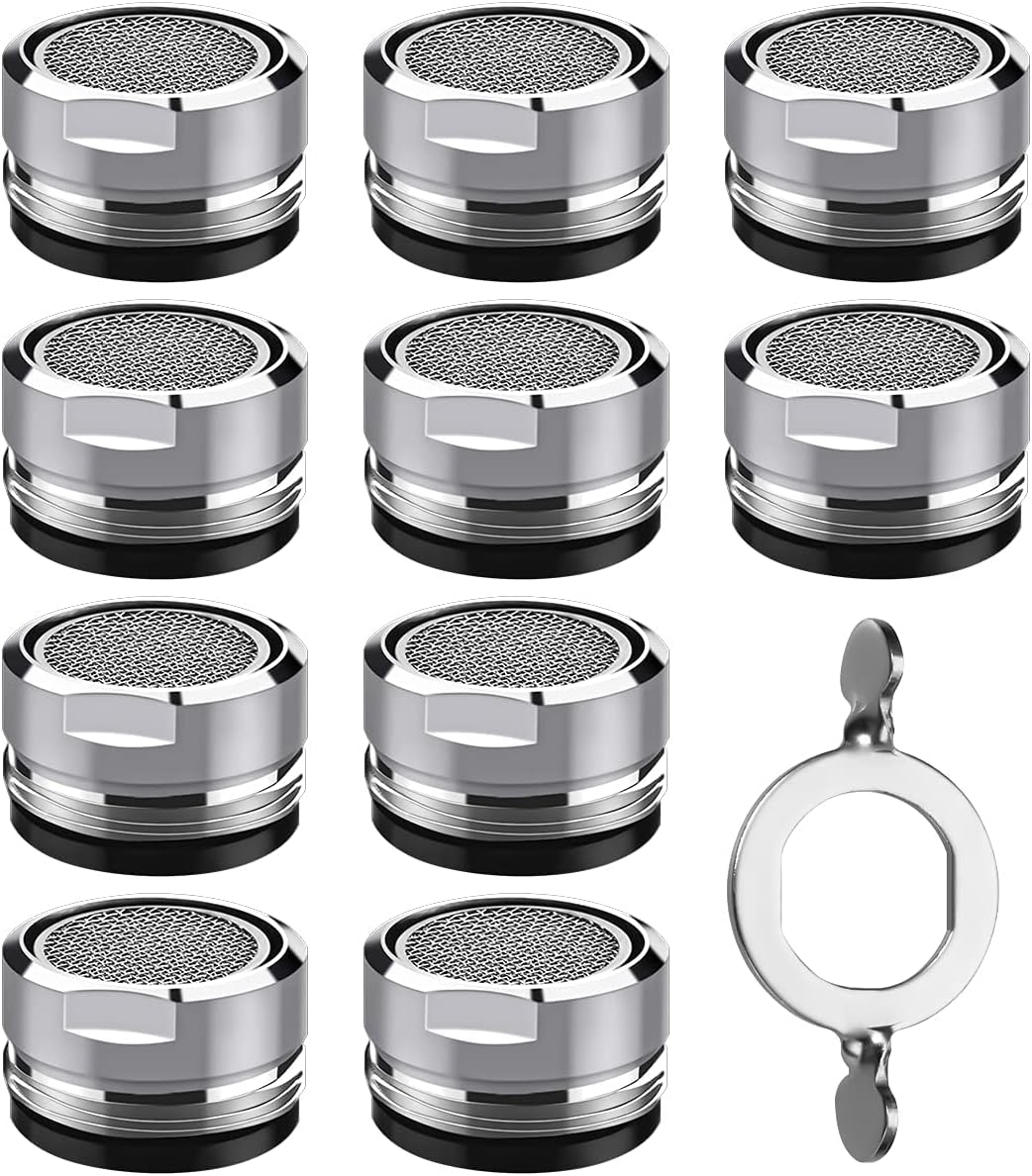 DULKET 10 Pcs Tap Filter Tap Aerator Faucet Bubbler Filter with 10