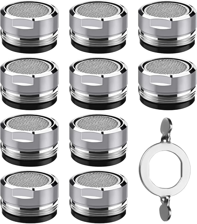DULKET 10 Pcs Tap Filter Tap Aerator Faucet Bubbler Filter with 10