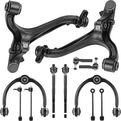 Brazos de control delanteros superiorinferior con rótulas, barras de acoplamiento finales, kit de suspensión para Jeep Commander 2006-2010, Jeep