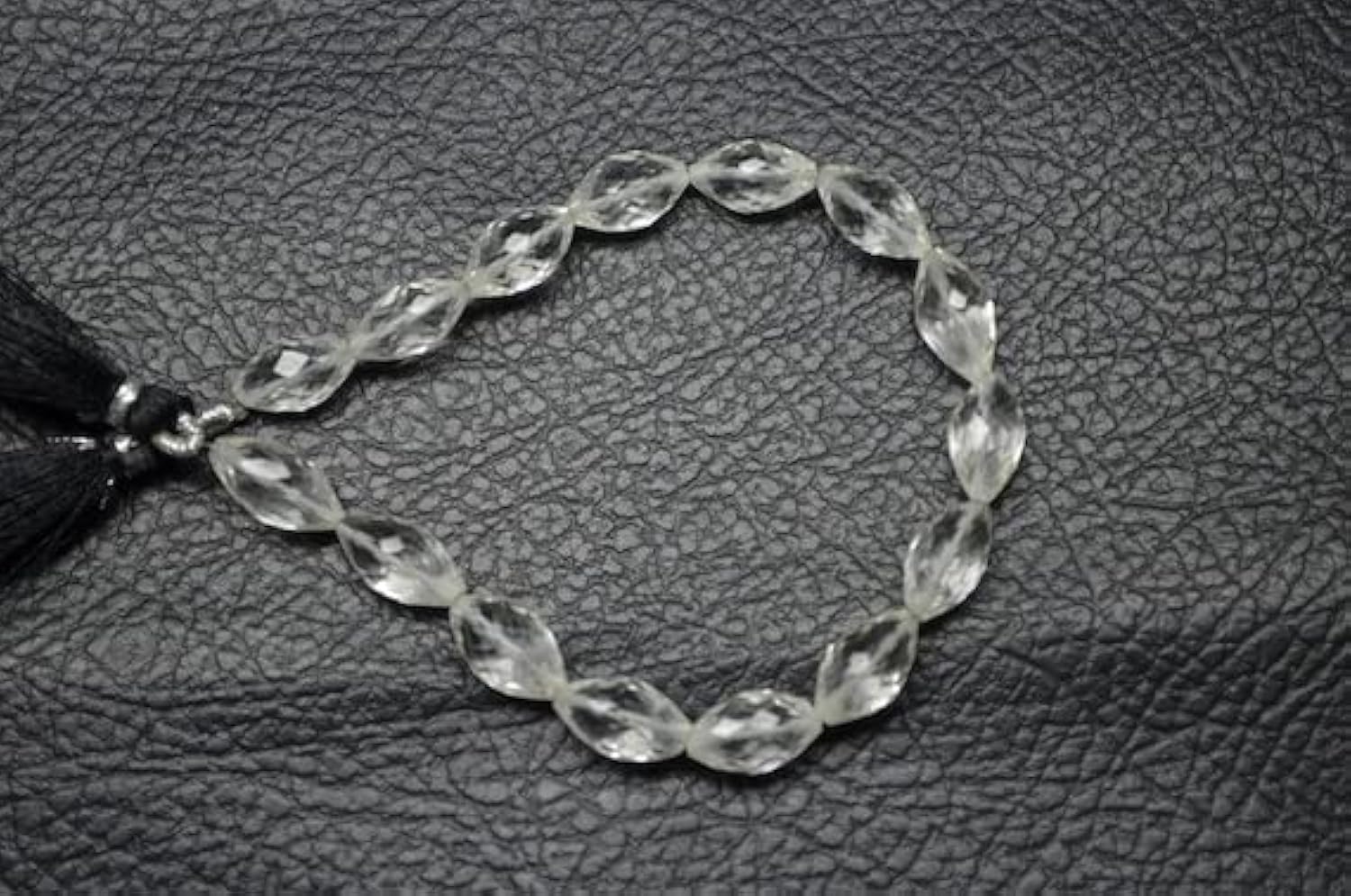 Cristal de roche naturel facetté en perles marquise pour créer vos bijoux d'été