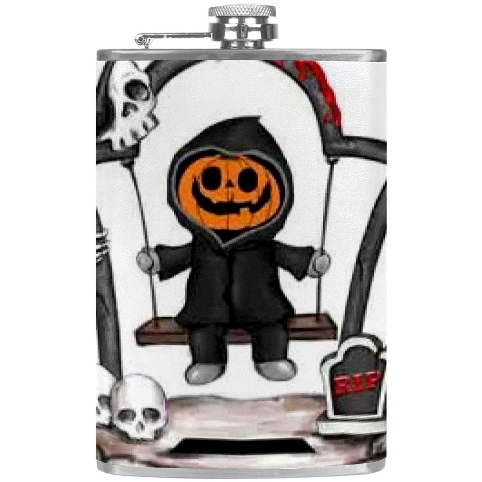 Flasque pour liqueur entonnoir bouteille de vin Halloween pour camping pêche et bar