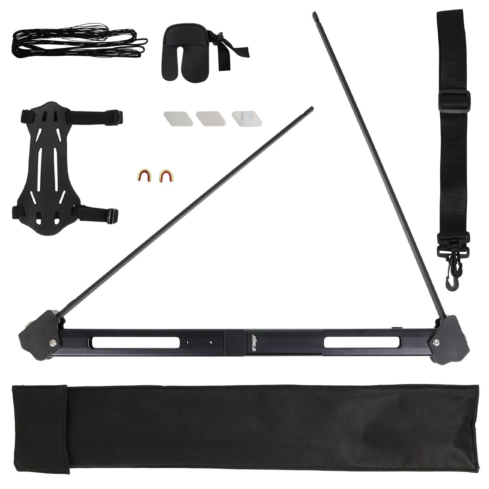 Tactical Shooter Klappbarer Bogen im Outdoor Set | auf in Ihr Abenteuer mit Pfeil und Bogen, wählen Sie ein Set, Recurvebogen für Jagd und Sport, Linkshand Rechtshand