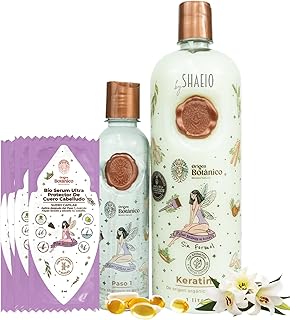 SHAEIO Keratin Hair Mask - 1 LITRO. RITUAL BOTANICO Keratina Organica Colombiana for Hair with 12 Natural Oils and Amino Acids