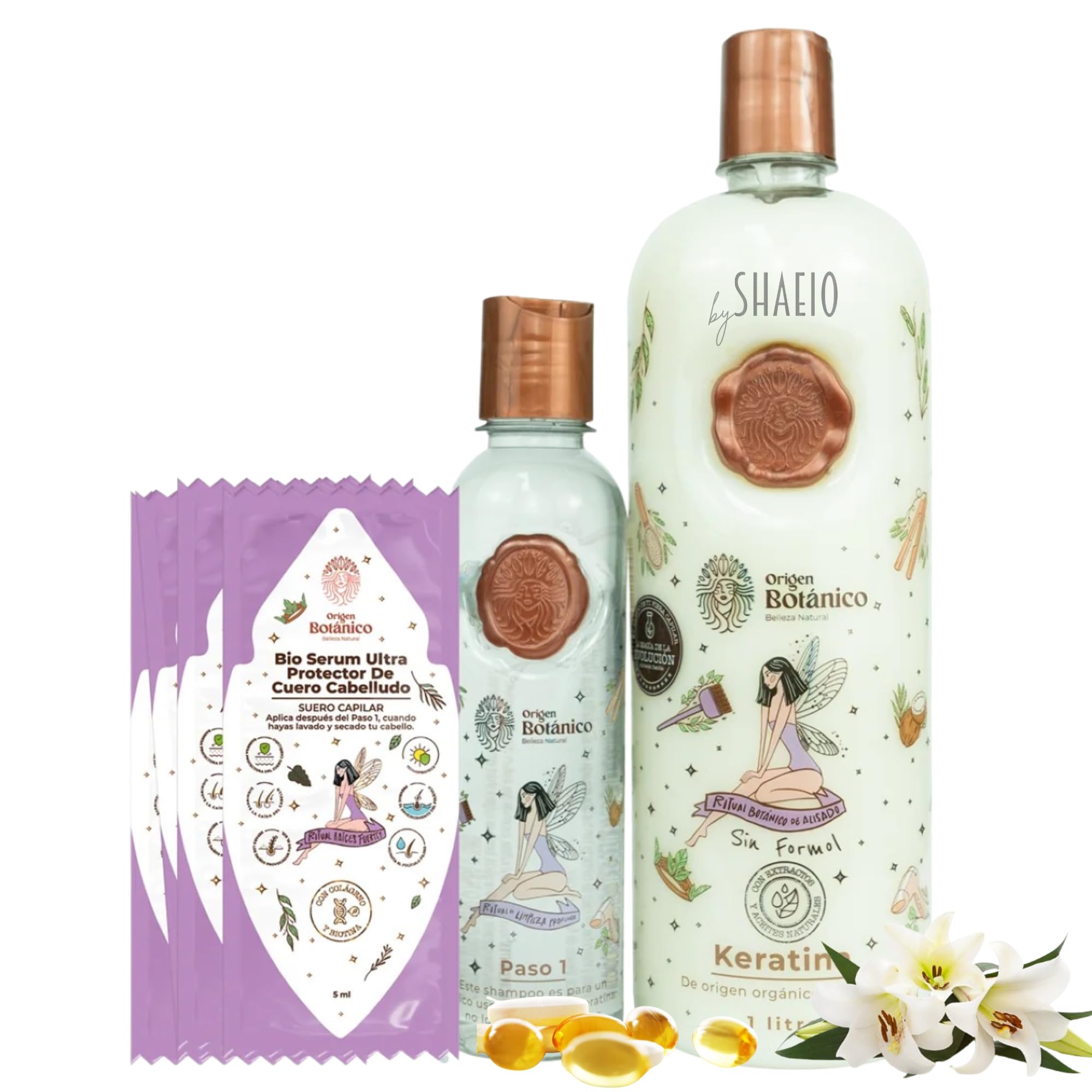 SHAEIO Ritual Botanico Organiczna kolumbijska keratynowa maska do włosów z 12 naturalnymi olejkami i aminokwasami