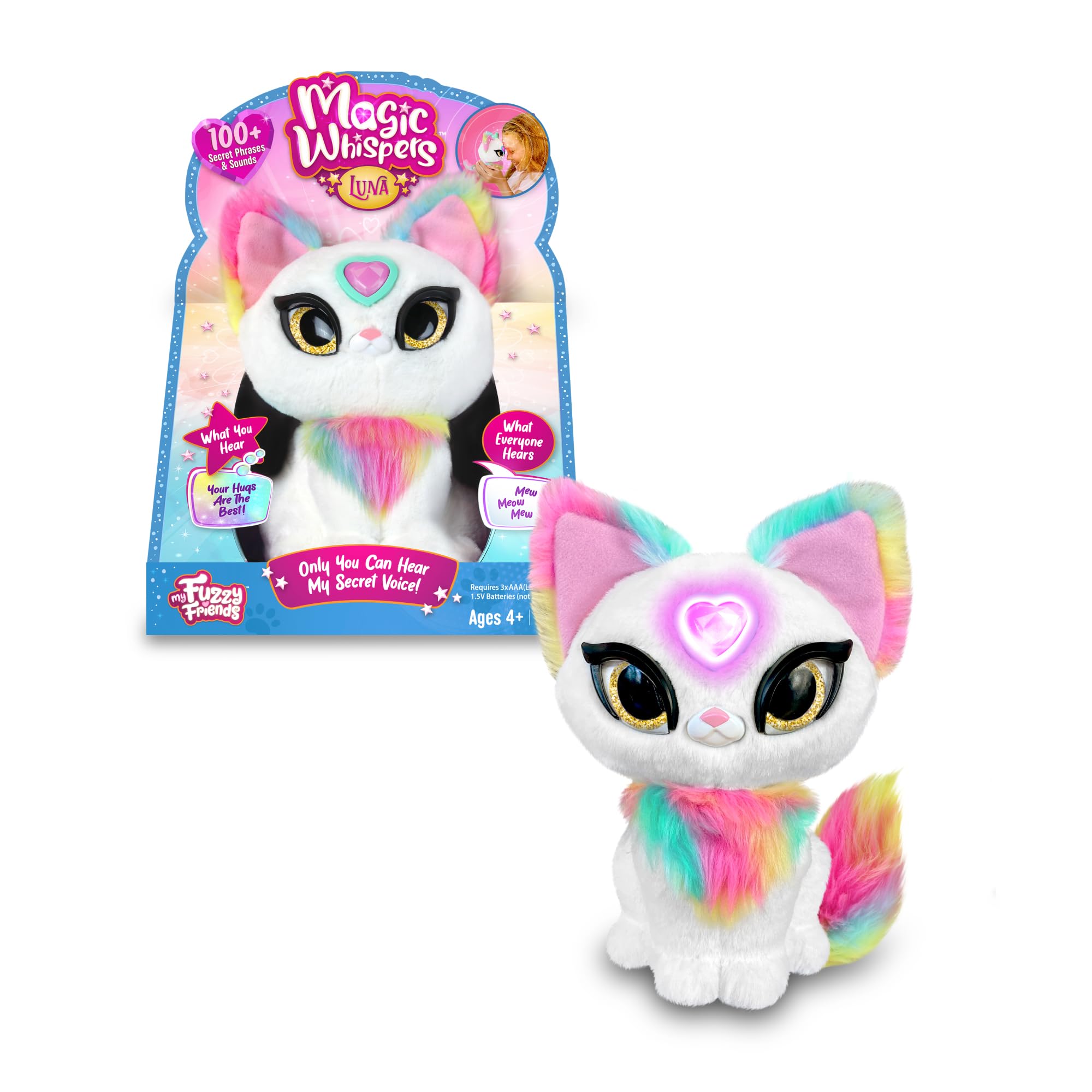 My Fuzzy FriendsMagic Whisper Moonbench, Interactive Plush Toy with Sounds, Reacts and Whispers, Boys and Girls from 4 Years, Famous (MYG00202)