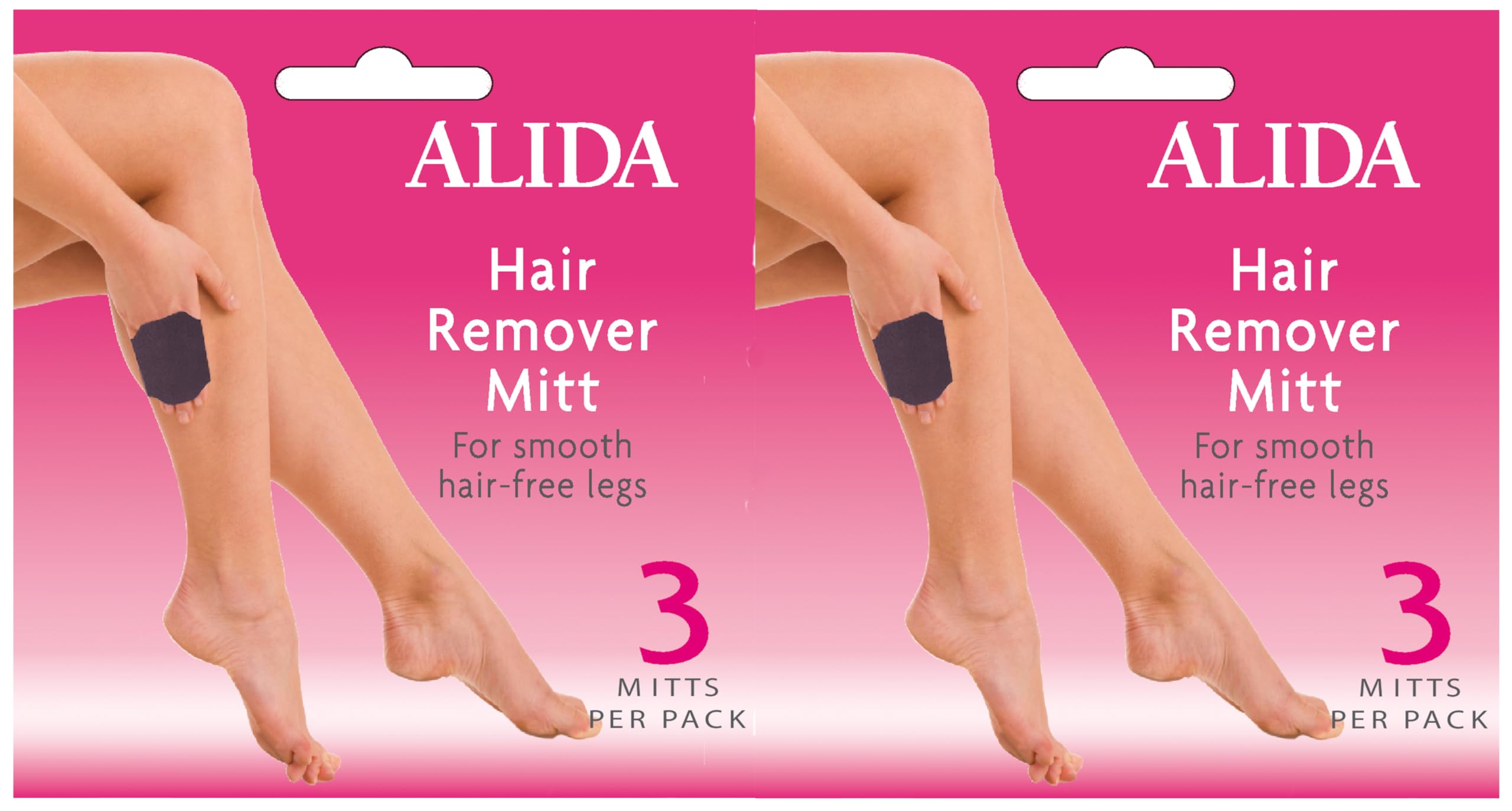 ALIDA Hair Remover Twin Pack (6 Mitts)
