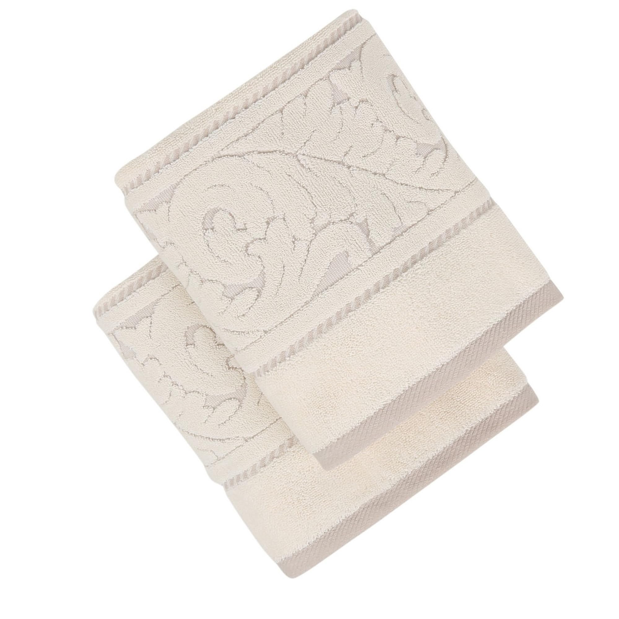 WELL HOME MOBILIARIO & DECORACIÓN Hand towel set (2 pieces) cream, 50x90
