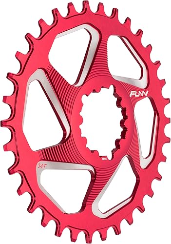 Miniatura 14 de Funn Solo DX - Plato ancho estrecho para cadena de 9, 10, 11, 12 velocidades, compatible con bielas de interfaz de montaje directo SRAM, Negro