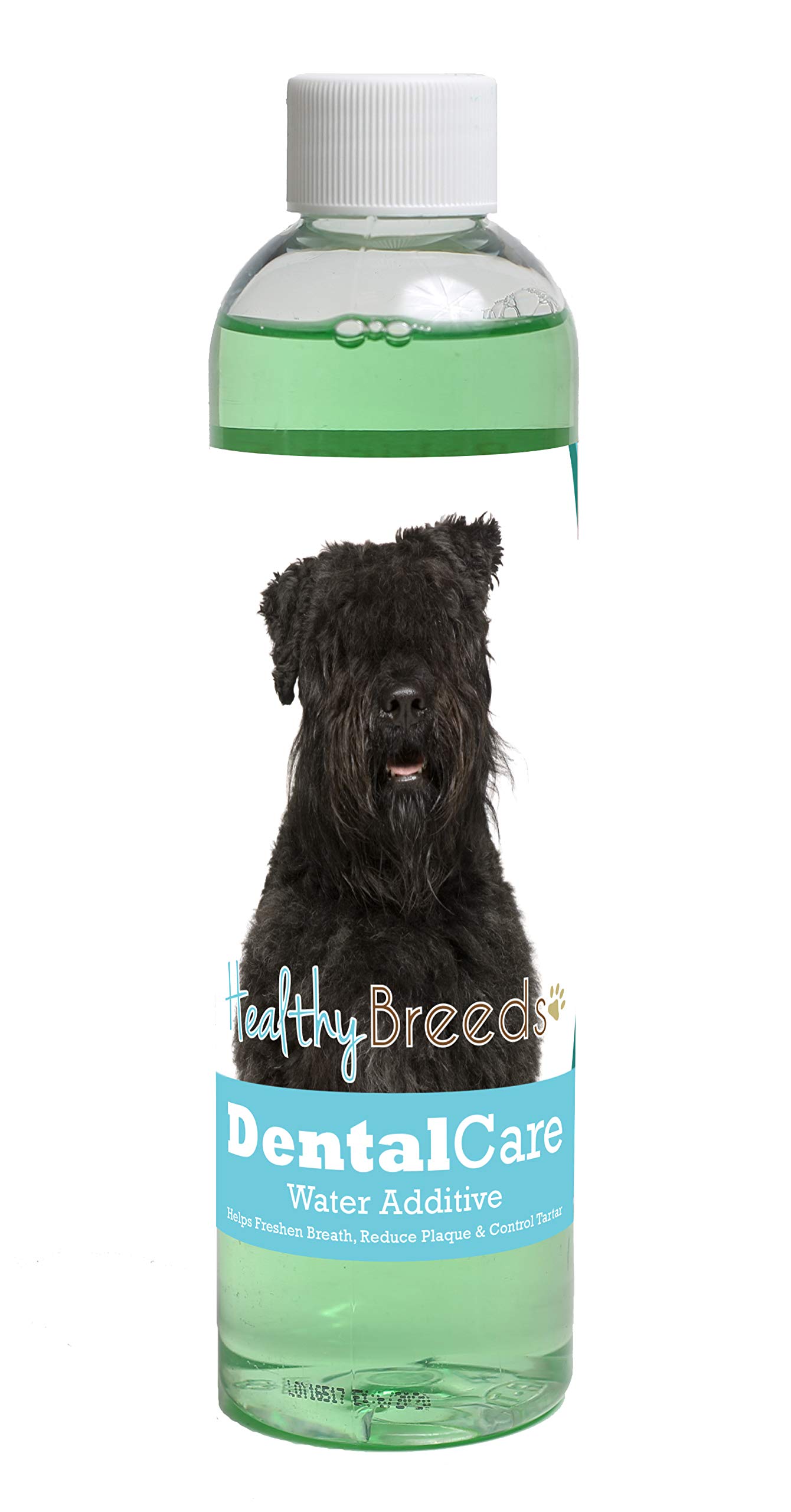 Healthy Breeds Dog Dental Care Water Additive for Bouvier des Flandres - Helps Freshen Breath, Reduce Plaque &amp; Control Tartar - Mint Flavor - 8 oz