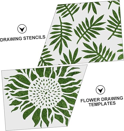 Miniatura 7 de TEHAUX Plantilla de pintura de recorte de girasol, plantilla de girasol, plantilla floral, plantillas de pintura de flores, plantillas de álbumes de