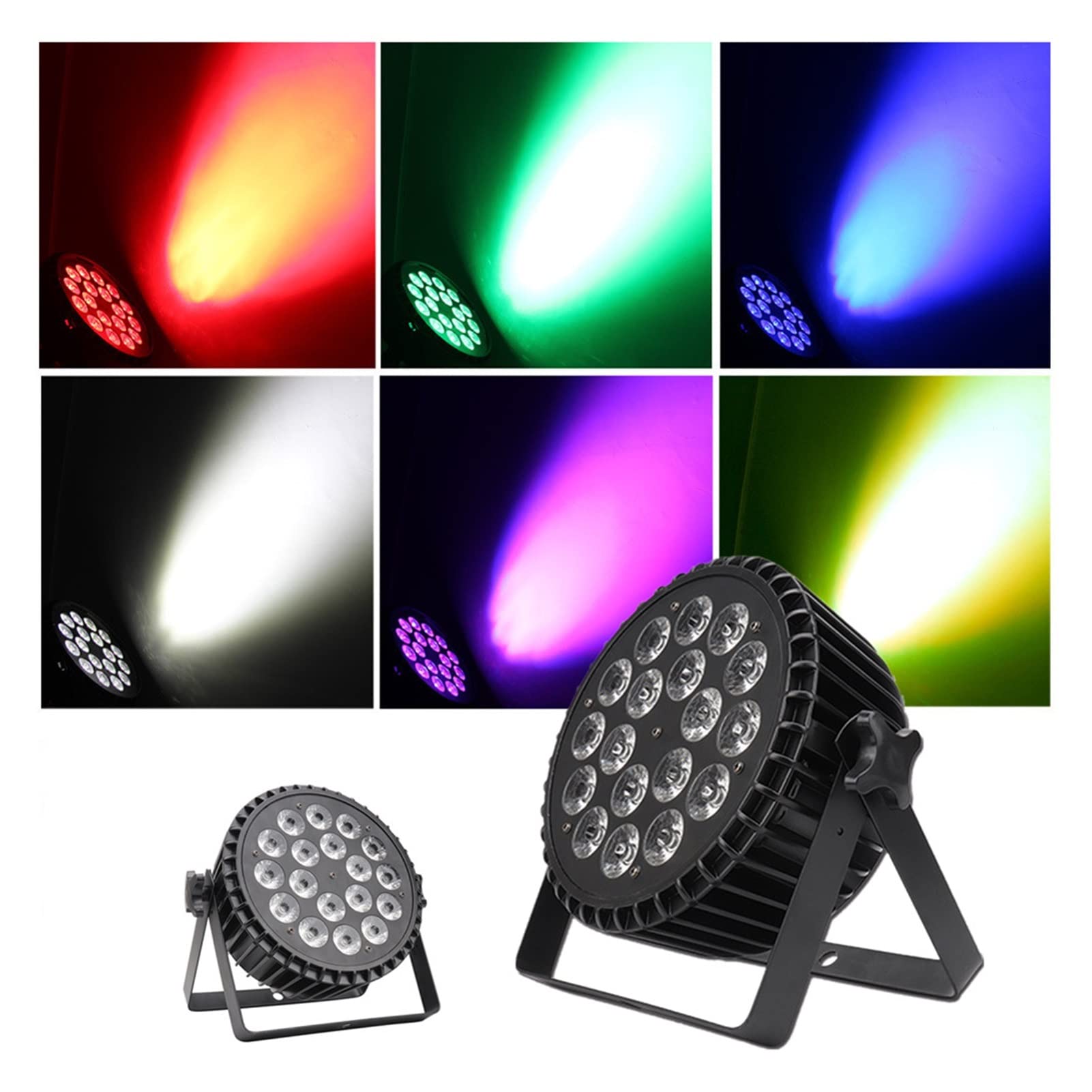 Bühnenbeleuchtung, 18X18W Rgbwa + Uv Waterdichte Led Par Licht, IP65 Led Par Led Wash Licht Professioneel Podium Dj Apparatuur Disco Licht(18x18w 6in1)