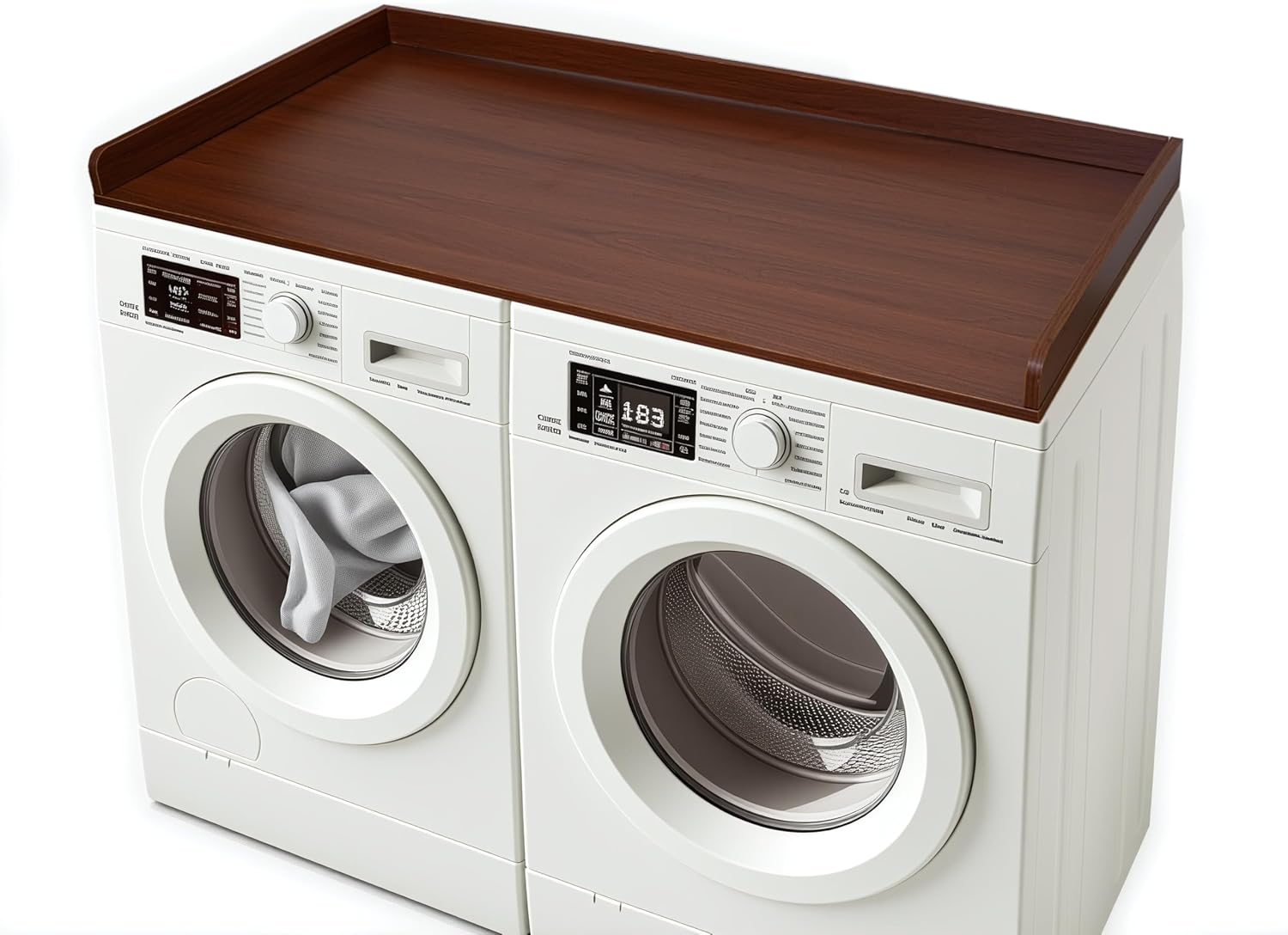Washer and Dryer Countertop, 27.5" x 54" Laundry Countertop for Laundry Room Organization, Brown