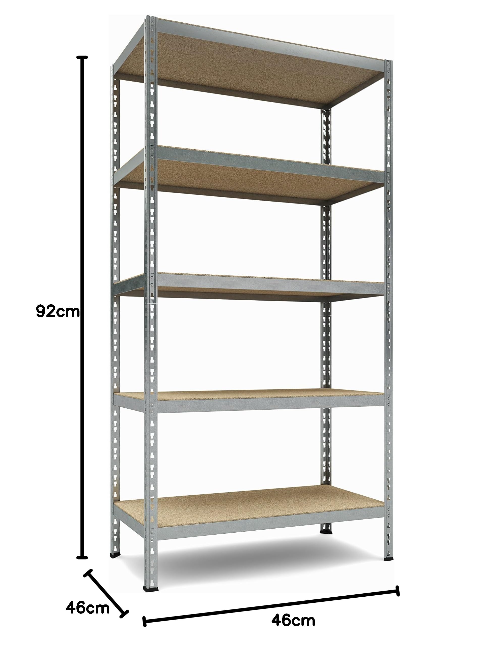 Scaffale in metallo grigio