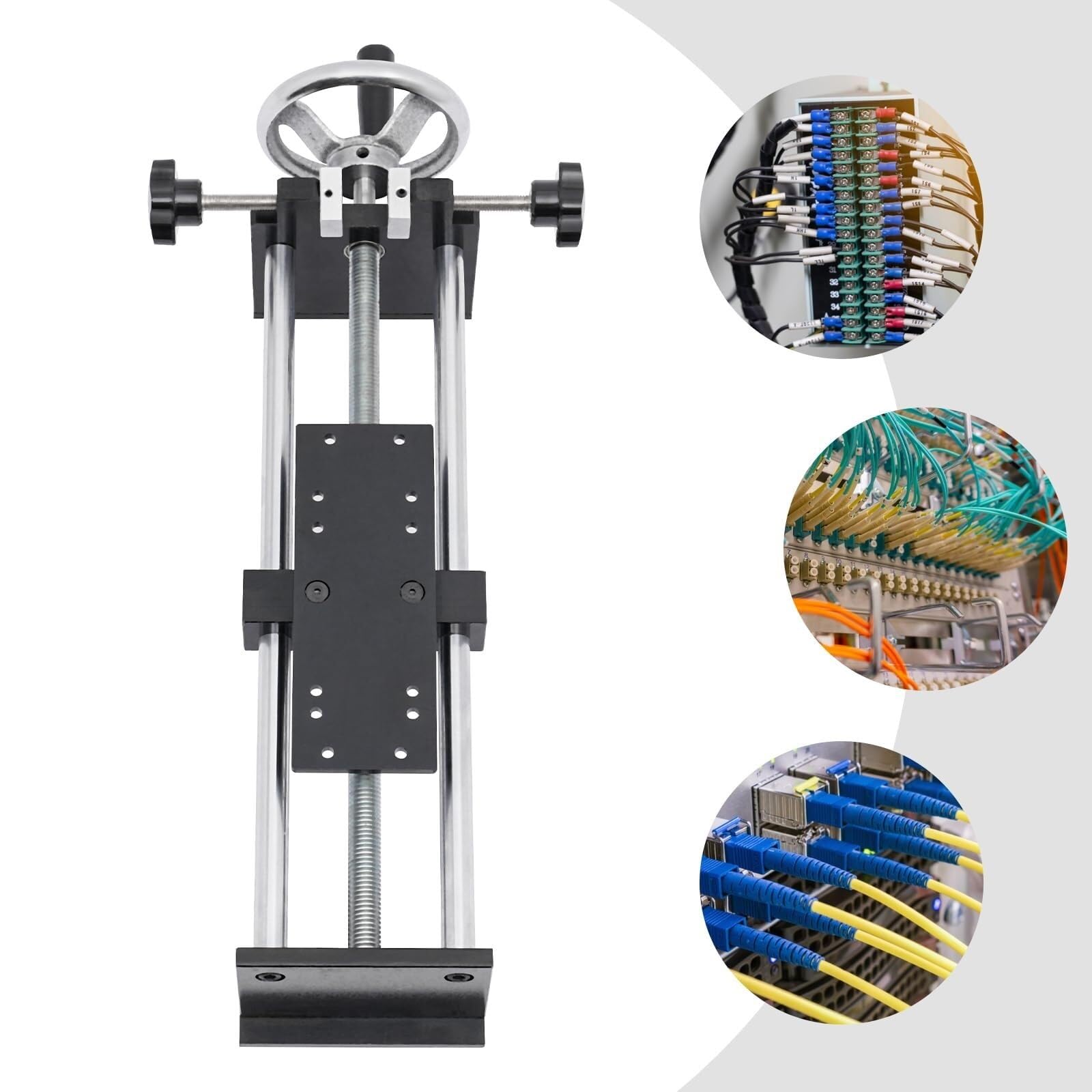 Supporto per dinamometro Supporto for misuratore di Forza, banco Prova Forza Push Pull, banco Prova Tensione, banco Prova Forza Manuale Calibro Push Pull for Prove di Compressione e Tensione