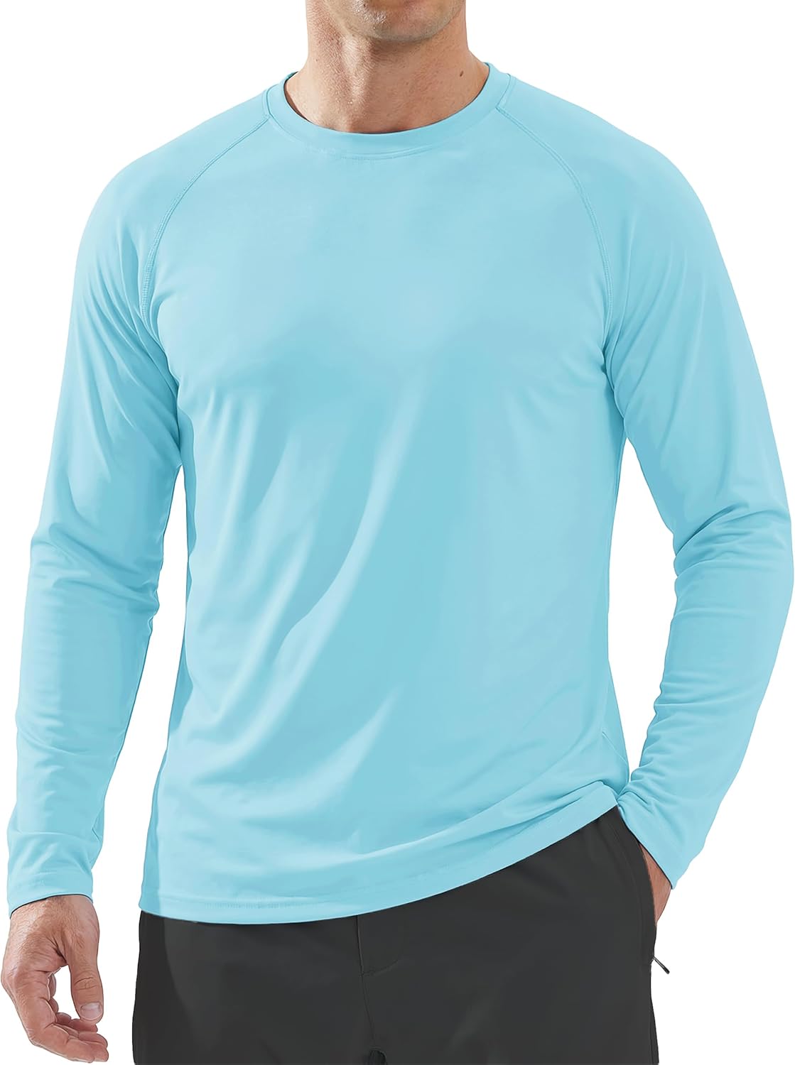 Boladeci Men's UPF 50+ Sun Protection UV SPF Shirts Long Sleeve Lightweight Quick Dry Swim T-Shirts Rash Guard