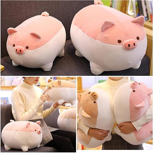 Miniatura 5 de Levenkeness Almohada suave de peluche de cerdo para abrazar, lindo juguete de peluche de cerdo, regalos para ropa de cama, cumpleaños de niños, San