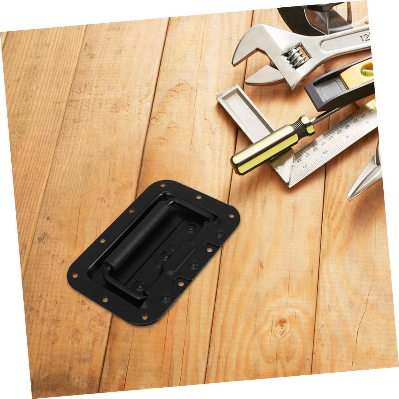 2pcs Heavy Duty Recessed Pull Handles with Spring Loaded Design for Toolboxes Cabinets Easy to Install Metal Handles for Versatile Use