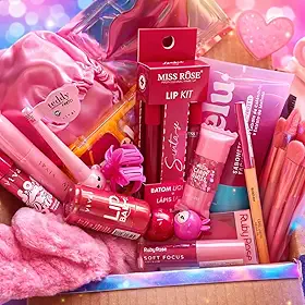 Kit de Maquiagem 10 Produtos Variados para Iniciantes, Sortido, Blogueira