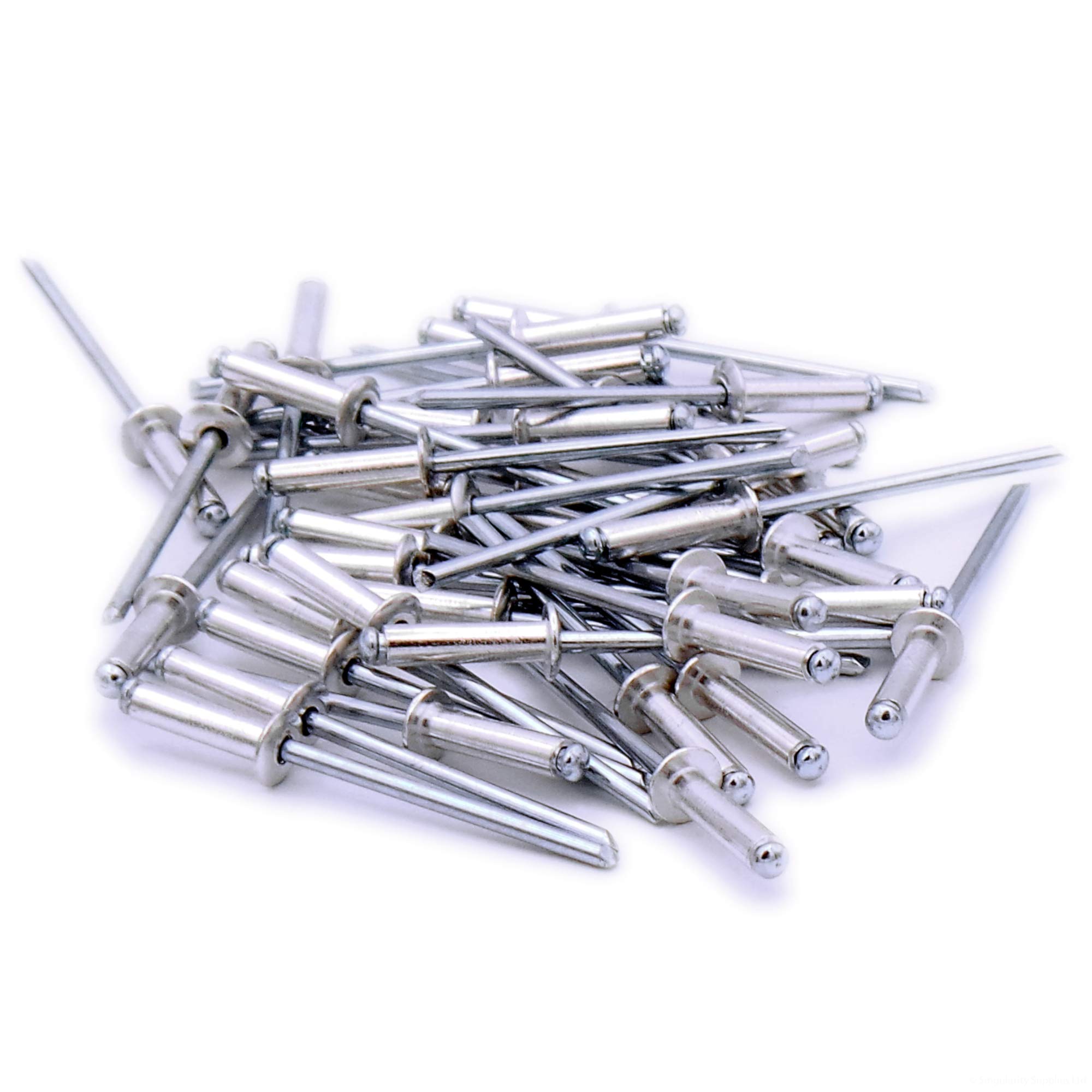 Singularity Supplies Silver M3.2 (3.2Mm X 8Mm) Dome Blind Rivet - Aluminium (Pack Of 40)