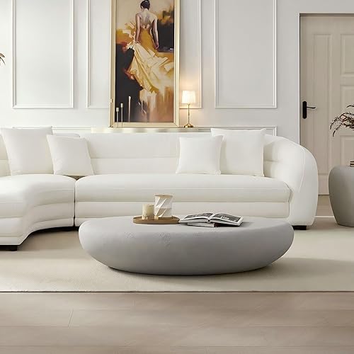 Miniatura 19 de Mesa de centro redonda para sala de estar, centro circular pequeño de madera maciza, diseño moderno, muebles para el hogar, mesa de centro para sala