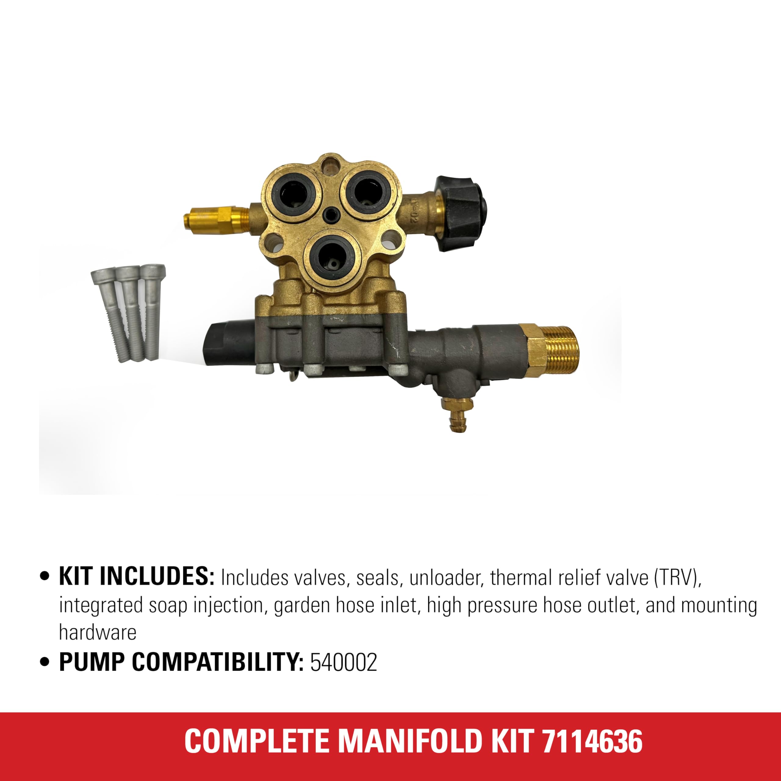 SIMPSON Cleaning 7114636 - Kit Completo de colector de Repuesto, latón