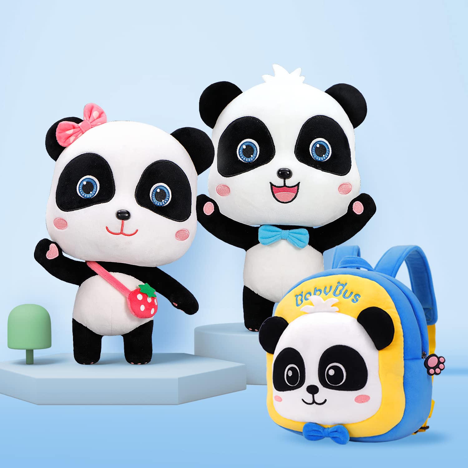 Amazon.co.jp: BabyBus ベビーバス動物のぬいぐるみおもちゃパンダキキ