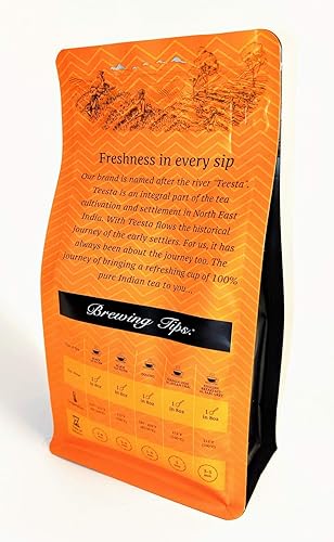 Miniatura 2 de TEESTA - Masala Chai original indio con especias  7.06 onzas  200 gm  90 tazas  Té chai de hojas sueltas  Especias 100% naturales, sin sabor añadido
