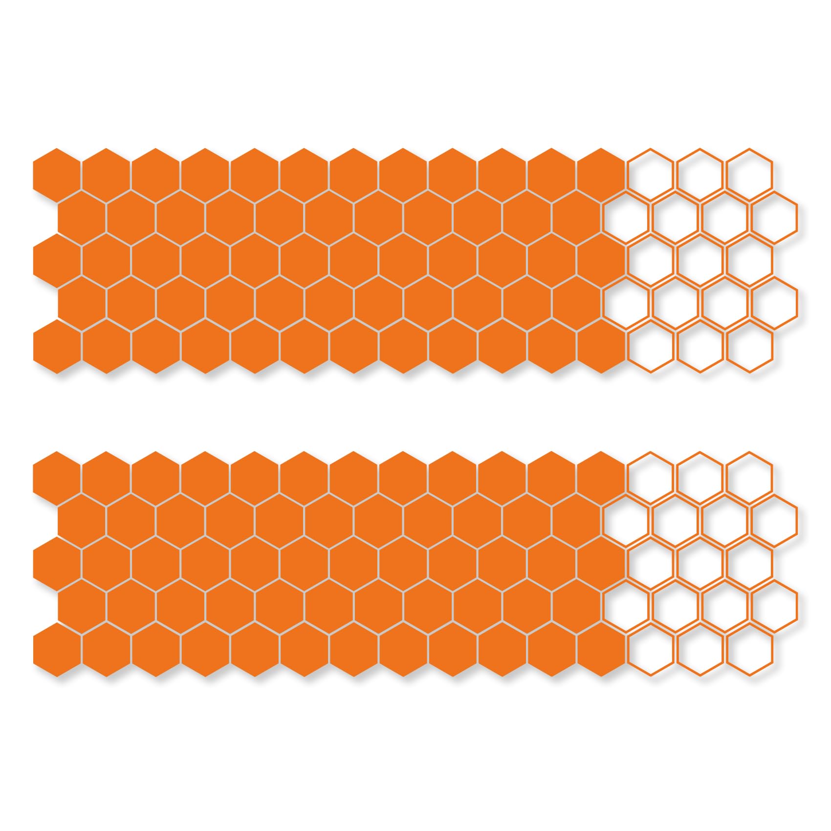 Set di 2 adesivi per auto XXL a mosaico, 60 x 200 cm, design geometrico per auto, lato moto, autobus, accessori per auto, broken vetro mimetico, decorazione tuning KX074 (menta