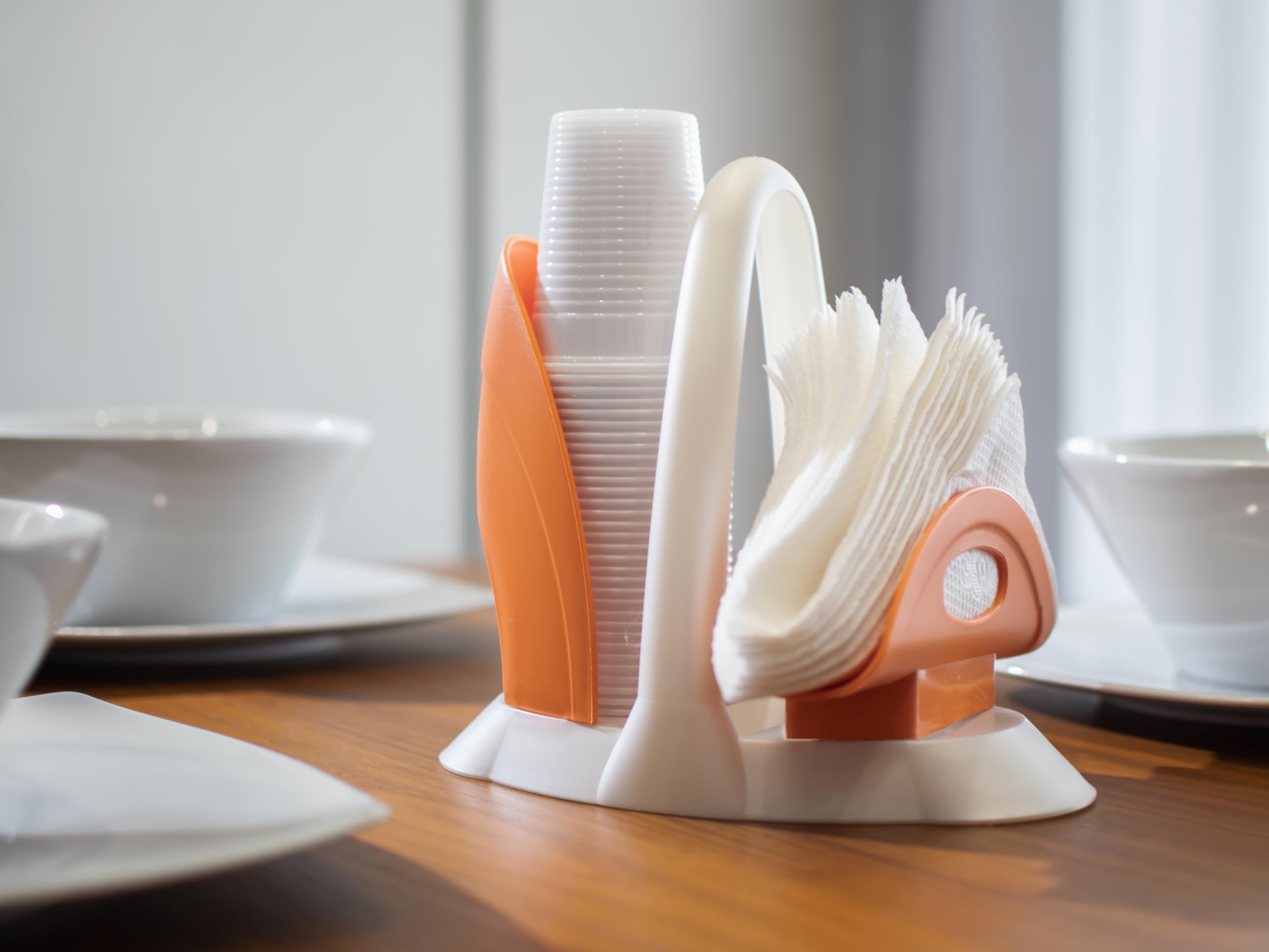 Portarotolo Carta Cucina Ecoplast - Design Italiano, Bianco Perla E Verde, Materiale Riciclato. Funzionale Ed Elegante Per La Cucina! - Foto 8