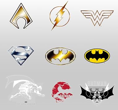 DC Car Decal - Superhero Stickers for Cars Bumper, Van, Trucks, Golf Carts, Vehicle Windows, Tool Boxes, Waterproof Sticker for Waterbottle, Laptop Style 1, Super Heroes