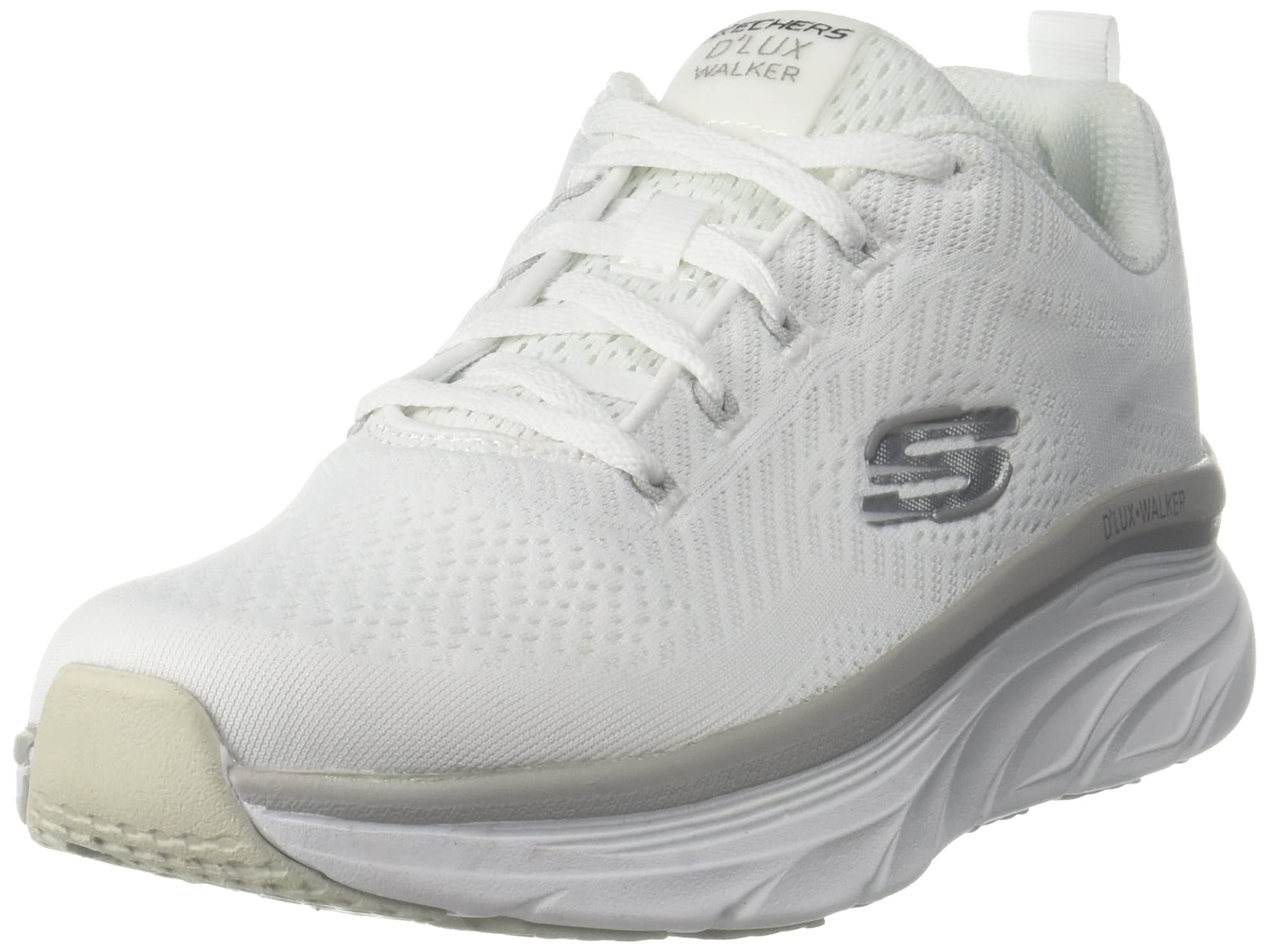 Skechers Mens Dlux Walker - Meerno White Casual Shoe - 10 UK (11 US) (232364) (B0B4DKQ2YX) Amazon Price History, Amazon Price Tracker