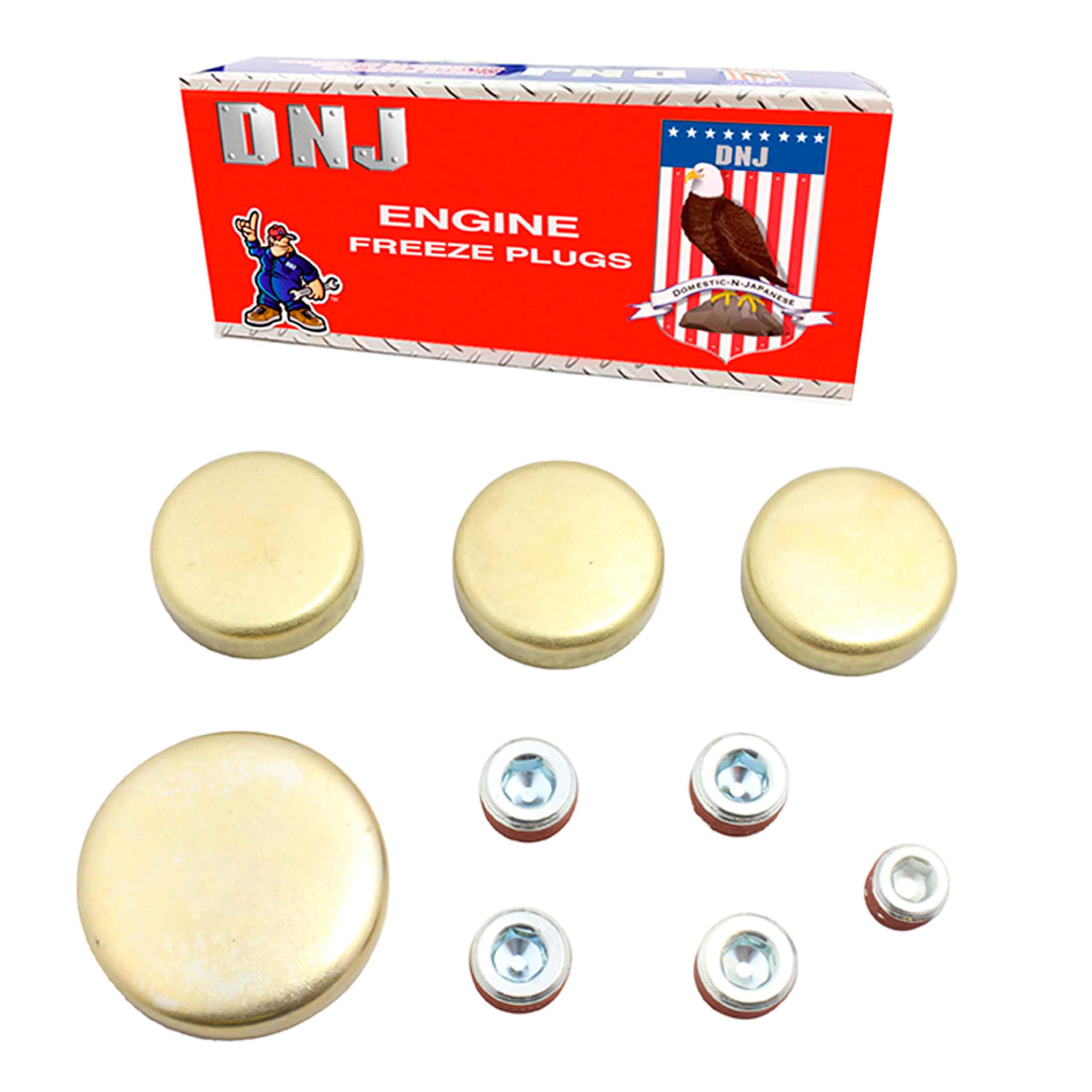 DNJ FPS447 Brass Freeze Plug Set for 1989-1994 Ford Mazda B2300 Ranger 2.3L L4 8V SOHC 140cid