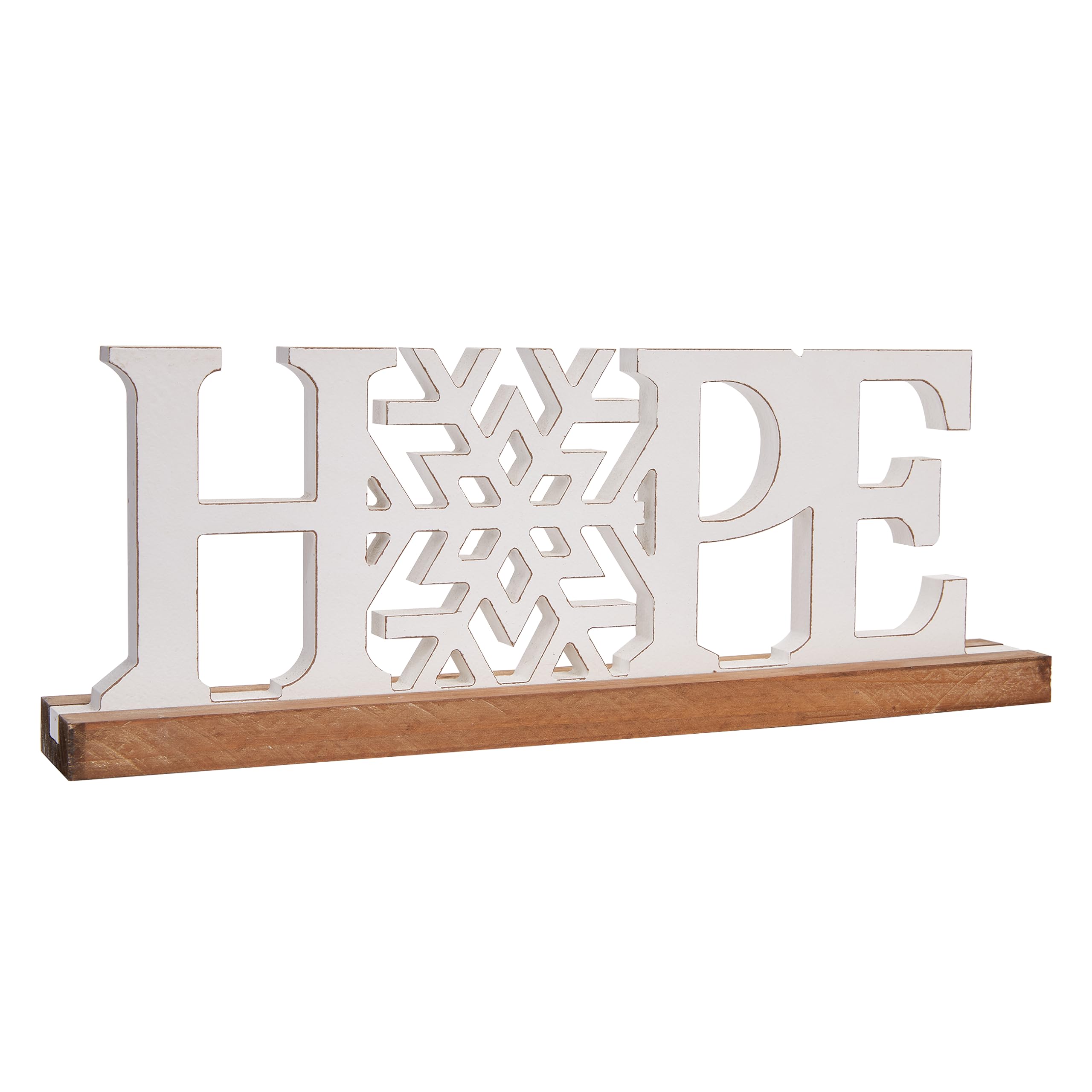 Amazon.com: Sintosin Rustic Hope Sign for Winter Decor 16 inches ...