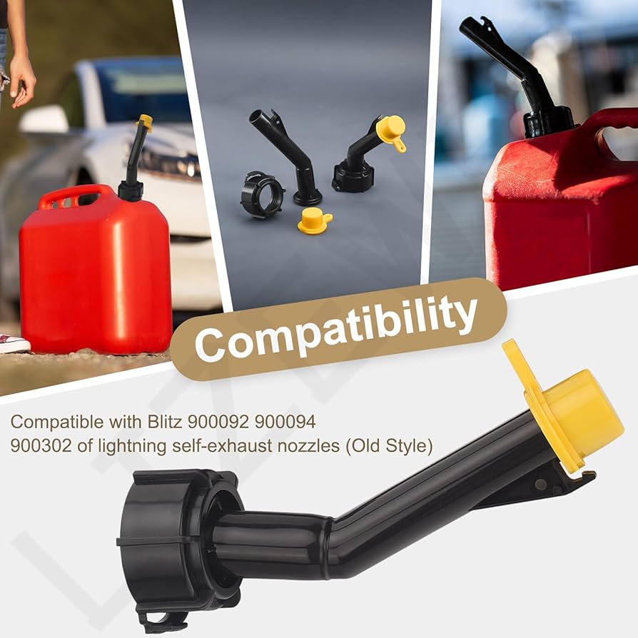 Amazon.com: Fuel Gas Can Jug Spouts Nozzles Rings & Caps for Blitz