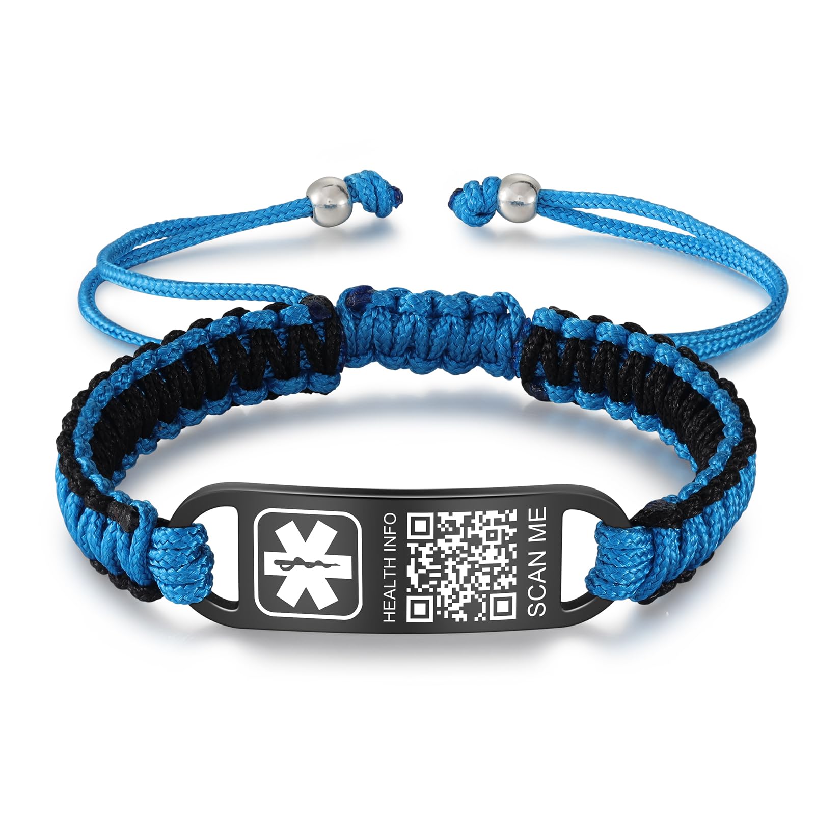 Upgrade Medical Bracelets Men Women with QR Code Medical Alert ID Bracelets