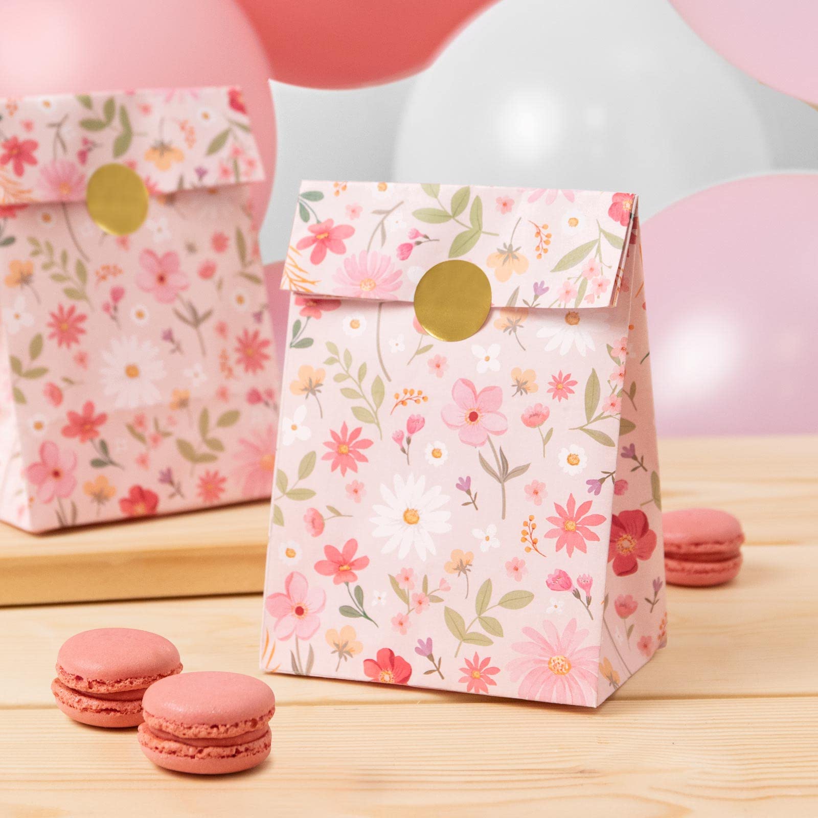Bolsas Cumpleaños Infantil 50 PCS Bolsas Papel Kraft Pequeñas, 18 X 13cm Bolsitas Para Chuches Con 175 Pegatinas Bolsas De Regalo Colores Para Fiestas Bolsas De Regalo Para Imprimir