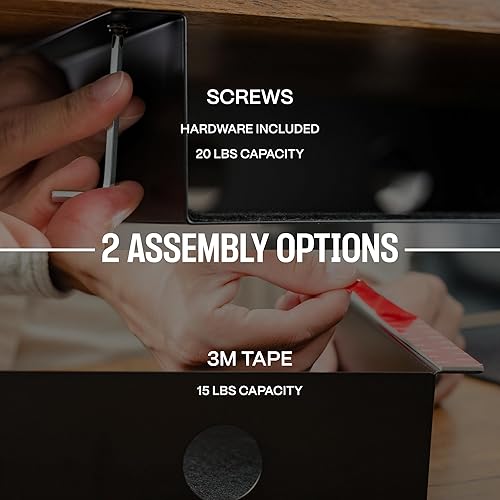 Miniatura 7 de Cajón debajo del escritorio para escritorio, accesorio de cajón de escritorio de pie debajo del cajón del escritorio deslizante, cajones de oficina