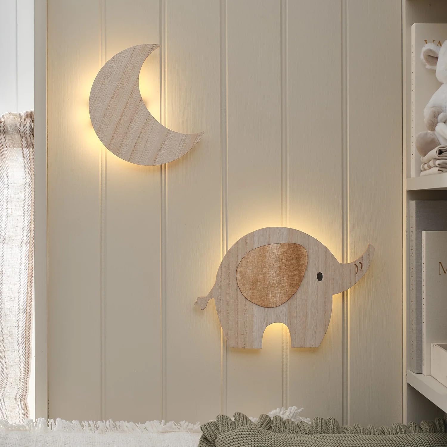 Elephant & Moon Children's Wall Light Bundle