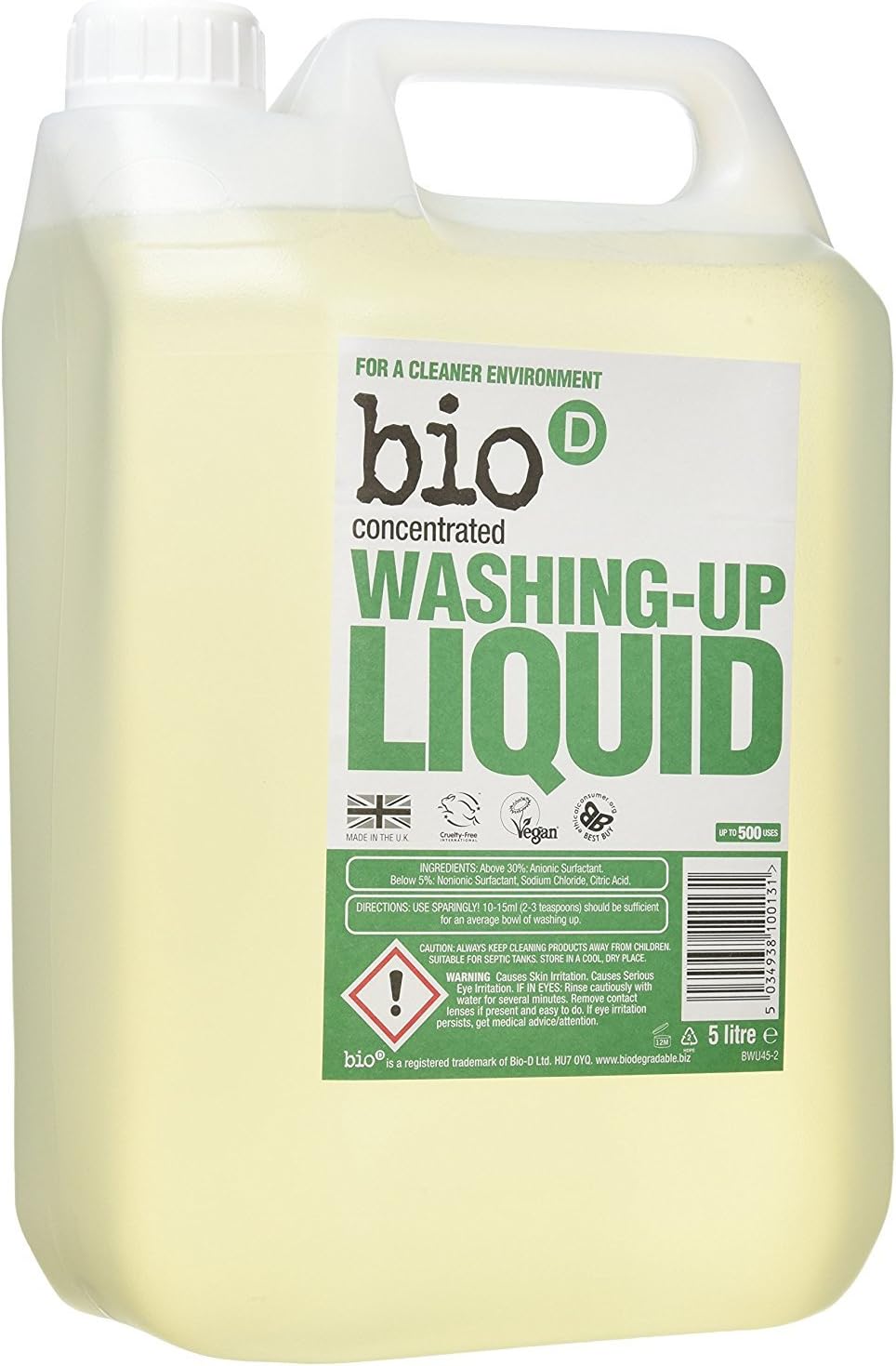Bio D Washing-Up Liquid, 5L