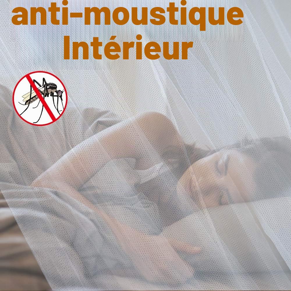 Opamoo Moustiquaire fines mailles pour lits doubles et simples, 200 x 220 x 210 cm