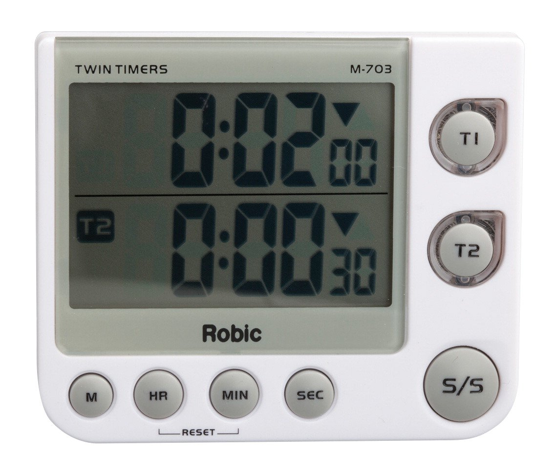 Robic Countdown, Countup Game and Activity Timer, White, One Size
