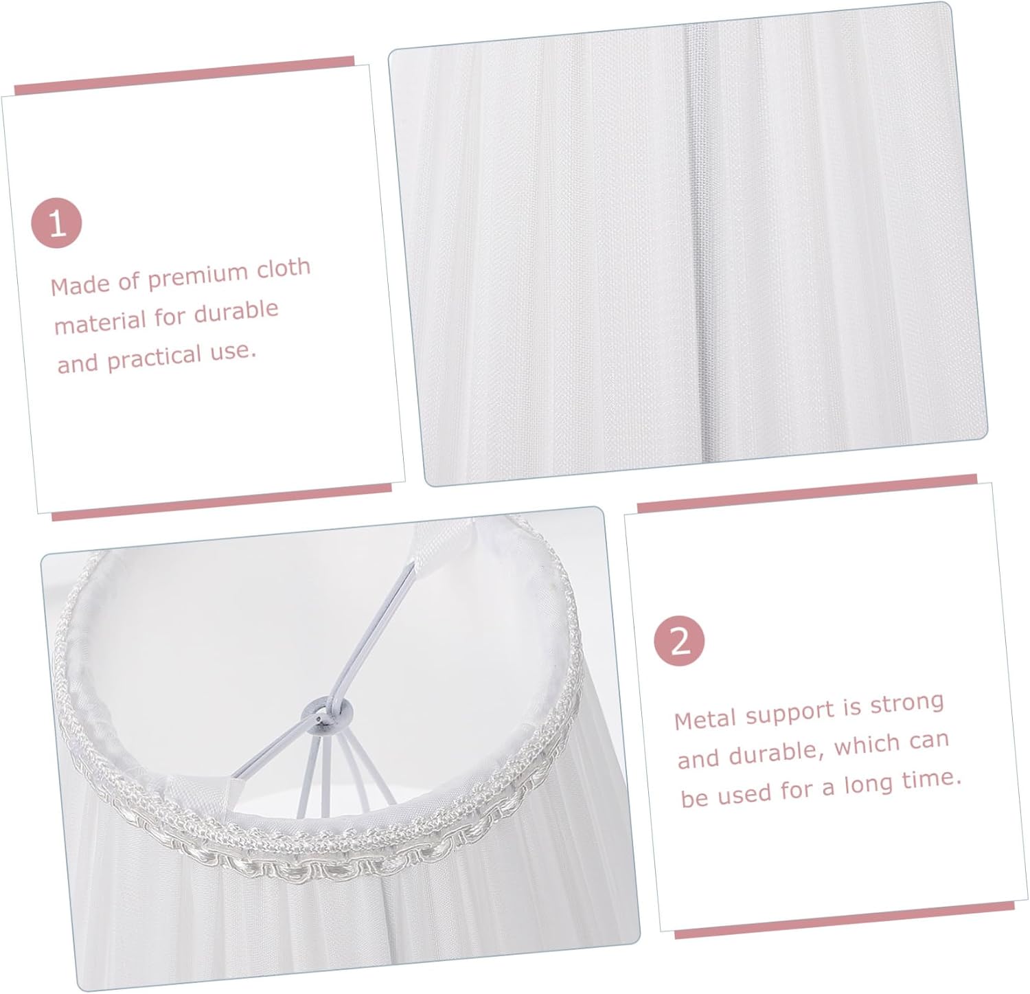 TOYANDONA 1pc Cloth Lamp Shade Easy to Install Decorative Cover for Chandelier Floor and Table Lamps Stylish Design for Bedroom Living Room