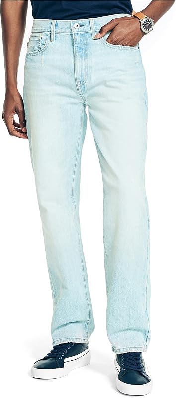Nautica jeans de mezclilla de ajuste relajado para hombre